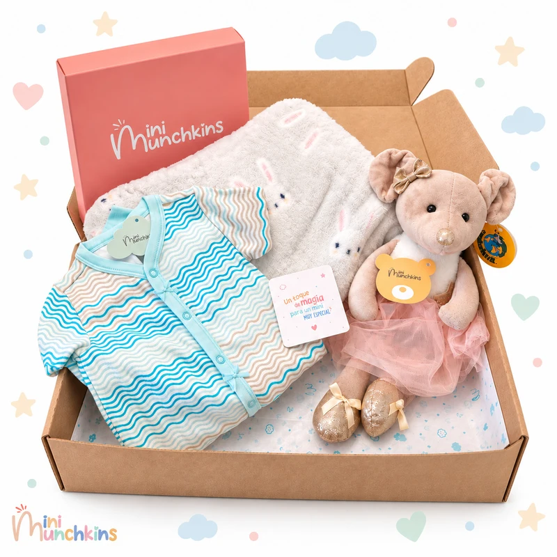 Set Ondas y Ratita · fotografía del catálogo de Mini Munchkins
