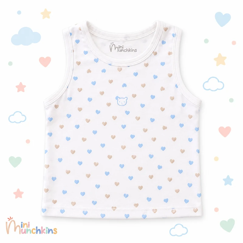 Camiseta de corazones · fotografía del catálogo de Mini Munchkins