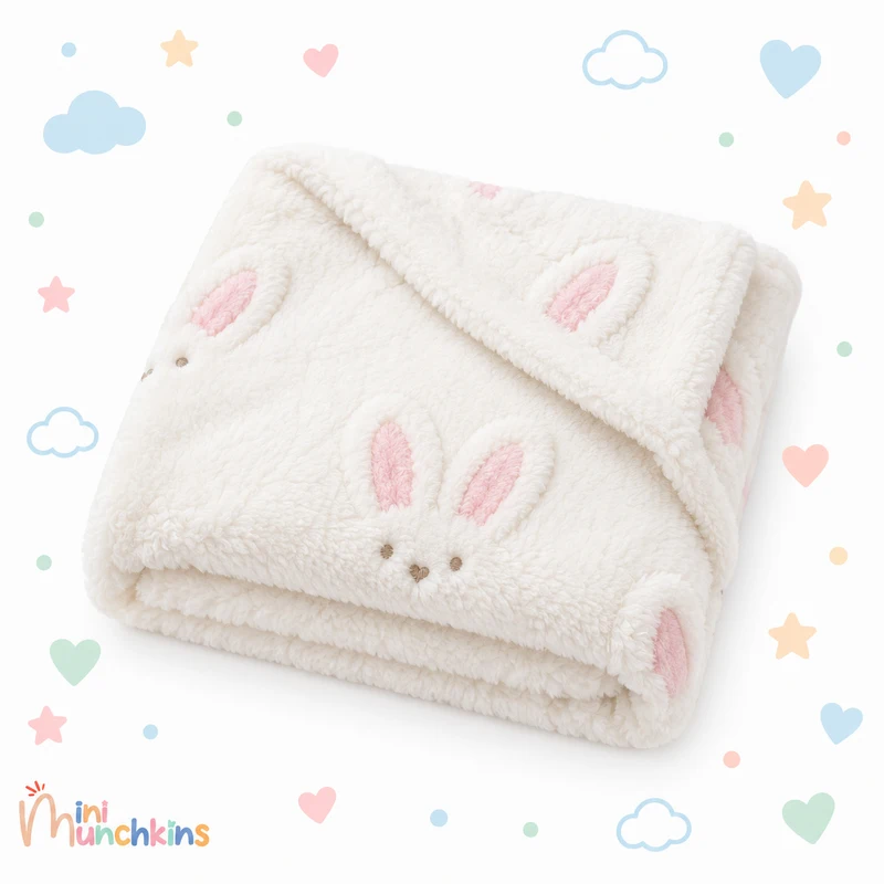 Manta de conejitos · fotografía del catálogo de Mini Munchkins